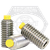 #4-40 x 3/16" Socket Set Screws, Nylon-Tip, 18-8 Stainless Steel A2, Coarse (UNC), Qty 100