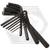 3mm 6" T Handle (Metric) USA Hex Key, Alloy, Steel Set, Plain, Qty 5