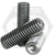 M12-1.75 x 10 mm Socket Set Screws, Cup Point, Grade 45H, Thermal Black Oxide, Coarse (UNC), ISO 4029 / DIN 916, Qty 100
