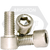 M5-0.80 x 45 mm Socket Head Cap Screws, 316 Stainless Steel A4, Full Thread, DIN 912, DIN 912, Qty 100