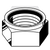 M2.5-0.45 Nylon Insert Lock Nuts (Thin), A2-70 Stainless Steel, Coarse (UNC), DIN 985, Qty 100
