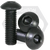 M3-0.50 x 5 mm Button Head Socket Cap Screws, Metric Class 10.9, Thermal Black Oxide, Full Thread, Coarse (UNC), ISO 7380, Qty 100