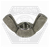 M6-1.00 Wing Nuts, Type A, 316 Stainless Steel A4, Qty 100