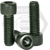 1 3/4"-5 x 7 1/2" Socket Head Cap Screws, Thermal Black Oxide, Partial Thread, Coarse (UNC), Alloy Steel, Qty 2