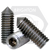 5/8"-18 x 5/8" Socket Set Screws, Non-Standard, Cone Point, Black Oxide, Fine (UNF), Qty 50