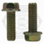 M10-1.50 x 35 mm Flange Screws, Non-Serrated, Hex Head, Metric Class 10.9, Zinc-Yellow Cr+6 Bake, Full Thread, Coarse (UNC), DIN 6921, Qty 50