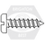 #12 x 2 1/2" Self-Tapping Screws, Slotted Flat Head, 304 Stainless Steel, Full Thread, Qty 200