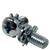 M3-0.50 x 6 mm Machine Screws, External Tooth Lockwasher, Phillips Pan Head, SEMS, Zinc Cr+3, Qty 1000