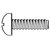 M6-1.00 x 80 mm Machine Screws, Phillips Pan Head, Zinc Cr+3, Full Thread, DIN 7985A, Qty 100