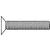M6-1.00 x 55 mm Machine Screws, Phillips Flat Head, Zinc Cr+3, DIN 965A, Qty 100