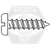 #10 x 3/4" Self-Tapping Screws, Slotted Pan Head, 304 Stainless Steel, Full Thread, Full Thread, Qty 500