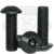 5/8"-18 x 1 1/2" Button Head Socket Cap Screws, Thermal Black Oxide, Full Thread, Fine (UNF), Alloy Steel, Qty 50