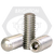 #10-24 x 1/4" Socket Set Screws, Oval Point, 18-8 Stainless Steel A2, Coarse (UNC), Qty 100