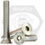 3/8"-24 x 7/8" Flat Head Socket Cap Screws, Non-Standard, 18-8 Stainless Steel A2, Fine (UNF), Qty 100