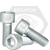 M20-2.50 x 90 mm Socket Head Cap Screws, Metric Class 8.8, Zinc Cr+3, Partial Thread, Coarse (UNC), DIN 912, Qty 10