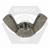 7/16"-14 Wing Nuts, Light Series Type A, 18-8 Stainless Steel A2, Coarse (UNC), Qty 50
