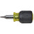Klein Tools 32562 Multi-Bit Screwdriver / Nut Driver, 6-in-1, Stubby, Ph, Sl, Sq Bits
