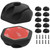 Klein Tools 450-410 Self-Adhesive Cable Mounting Clips, 3-Slot (10-Pack)
