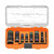 Klein Tools 656QS KNECT Quad-24 Heavy-Duty Impact Flip Sockets, SAE and Metric, 9-Piece