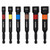 Klein Tools 32946S Magnetic Power Nut Setters, 4-Inch Shaft, 6-Piece