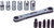 Ko-ken R810C 1/4" Sq. Drive 12 Piece 6-Point Socket Set 5-10mm