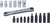 Ko-ken R810D 1/4" Sq. Dr. 17 Piece 6-Point Metric Socket Set  5-10mm