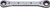 Ko-ken 102NA-5/16X3/8 Ratcheting Ring Wrench  5/16x3/8 6 point Length 134mm
