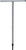 Ko-ken 157H-8 T Handle  8mm Hex Length 300 x 190mm