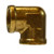Midland Metal 28009 90 deg Elbow, 1/8 in FNPT x 1/8 in FNPT, Brass
