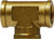 Midland Metal 28023 Union Forged Tee, Pipe, 1 Female Frgd Tee, Brass Fittings