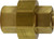 Midland Metal 28068 Pipe Union, 1/4 in FNPTF x 1/4 in FNPTF, 1.31 in, Brass
