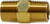 Midland Metal 28214L Light Pattern Long Nipple, 1/2 in MNPT x 1/2 in MNPT, 1-1/2 in, Brass