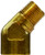Midland Metal 28238 45 deg Street Elbow, 1/8 in MIP x 1/8 in FIP, Brass