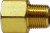 Midland Metal 28193 Extender Adapter, 3/8 in FNPTF x 1/4 in MNPTF, 1-1/4 in, Brass