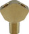 Midland Metal 28295 Wye, 1/4 in FIP x 1/4 in FIP x 1/4 in MIP, 1.56 in, Brass