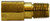 Midland Metal 28339 Long Extension Adapter, 1/4 in FNPTF x 1/4 in MNPTF, 1-13/16 in, Brass