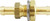 Midland Metal 46540 Bulkhead Connector, 5/16 in Hose Barbed x 5/16 in Hose Barbed, Brass