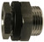 Midland Metal 28300SS Adapter, 1/8 in FIP x 1/8 in, Stainless Steel