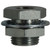 Midland Metal 28307 Bulkhead Coupling, 1/4 in FIP x 1/4 in FIP, Brass/Steel