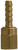 Midland Metal 32470 Swivel Adapter, 1/4 in Hose Barbed x 1/4 in FNPTF, Brass