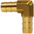 Midland Metal 32419 90 deg Elbow, 1/2 in Hose Barbed x 3/8 in FIP, Brass