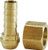 Midland Metal 32077 Ball End Swivel Connector, 3/4 in Hose x 3/4 in NPSM, Brass