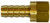 Midland Metal 32334 Swivel Adapter, 1/4 in Hose Barbed x 3/8 in 37 deg Female JIC Flared, Brass