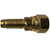 Midland Metal 32770 Reusable Swivel Stem Adapter, 1/4 in Hose Barbed x 1/4 in FNPSM, Brass
