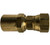 Midland Metal 32772 Reusable Swivel Adapter, 1/4 in Hose Barbed x 1/4 in FNPSM, Brass