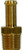 Midland Metal 32177 Adapter, 1/2 in Bubble Barbed x 1/4 in MIP, Brass