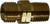 Midland Metal 32439 Left Hand Connector, 3/8 in Hose x 3/8 in Welded, Brass
