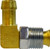 Midland Metal 38874 90 deg Swivel Elbow, 3/8 in Hose Barbed x 3/8 in Male Inverted Flared, Brass