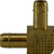 Midland Metal 21095 90 deg Single Barb Union Elbow, 1/4 in Barbed x 1/4 in Barbed, Brass