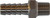 Midland Metal 73971 Reducing Nose Nipple, 3/8 in Hose Barbed x 1/4 in Male BSP, Stainless Steel
